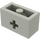 LEGO Gris clair Brique 1 x 2 avec Essieu Trou (ouverture &#039;+&#039; et tube inférieur) (31493 / 32064)