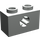 LEGO Hellgrau Backstein 1 x 2 mit Achse Loch (&#039;X&#039; Öffnung) (32064)