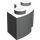 LEGO Light Gray Brick 2 x 2 Round Corner with Stud Notch and Normal Underside (3063 / 45417)