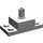 LEGO Hellgrau Backstein 2 x 2 mit Vertikale Stift und 1 x 2 Seite Plates (30592 / 42194)
