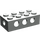 LEGO Gris clair Brique 2 x 4 avec 3 des trous sur Haut et 8 des trous sur the 4 sides et goujons solides
