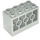 LEGO Grigio chiaro Mattoncino 2 x 4 x 2 con Fori su Lati (6061)