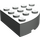 LEGO Light Gray Brick 4 x 4 Round Corner (2577)