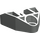 LEGO Light Gray Connector Block 3 x 3 Triangular with Crossaxle (32175)