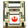 LEGO Gris claro Contenedor Caja 2 x 2 x 2 Puerta con Ranura con Star Wars Rebel logo (4346 / 83713)