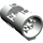 LEGO Gris clair Cylindre 3 x 6 x 2.7 Horizontal Goujons à centre creux (30360)
