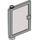 LEGO Light Gray Door 1 x 4 x 5 Left with Transparent Glass (47899)