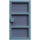 LEGO Light Gray Door 1 x 4 x 6 with 3 Panes and Transparent Black Glass and Handle (76041)