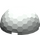 LEGO Light Gray Hemisphere 4 x 4 with Ripples (30208 / 71967)
