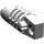 LEGO Hellgrau Scharnier Zylinder 1 x 3 Verriegeln mit 1 Stub und 2 Stubs auf Ends (ohne Loch) (30554)