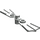 LEGO Light Gray Minifig Flippers on Sprue (2599 / 59275)
