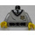 LEGO Lichtgrijs Minifiguur Torso met Hogwarts Kenteken (973 / 73403)