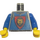 LEGO Light Gray Minifig Torso with King Leo Pattern (973 / 73403)
