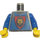 LEGO Lichtgrijs Minifiguur Torso met King Leo Patroon (973 / 73403)