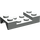 LEGO Hellgrau Kotflügel Platte 2 x 4 mit Bogen ohne Loch (3788)