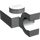 LEGO Lichtgrijs Plaat 1 x 1 met Horizontale Klem (Clip met platte voorkant) (6019)