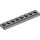 LEGO Light Gray Plate 1 x 8 with Door Rail (4510)