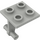 LEGO Gris clair assiette 2 x 2 Mince avec Dual roues Titulaire avec broches fendues (4870)