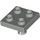 LEGO Lichtgrijs Plaat 2 x 2 met Onderzijde Pin (Geen gaten) (2476 / 48241)