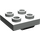 LEGO Hellgrau Platte 2 x 2 mit Loch ohne untere Kreuzstütze (2444)