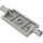 LEGO Vaaleanharmaa Levy 2 x 4 jossa Tapit (30157 / 40687)