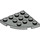 LEGO Light Gray Plate 4 x 4 Round Corner (30565)