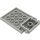 LEGO Gris clair assiette 4 x 5 Trap Porte Charnière incurvée (30042)