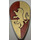 LEGO Light Gray Shield - Long with Golden Lion Pattern (Gryffindor) (41364 / 49930)