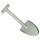 LEGO Light Gray Shovel with Embossed &#039;Fabuland&#039; (4330)