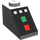LEGO Light Gray Slope 1 x 2 (45°) with Green and Red Button, White Buttons (3040)