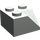 LEGO Lichtgrijs Helling 2 x 2 (45°) met Dubbele Concave (Ruw oppervlak) (3046 / 4723)