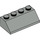 LEGO Light Gray Slope 2 x 4 (45°) with Rough Surface (3037)