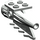 LEGO Light Gray Tail 4 x 2 x 2 with Rocket (4746)