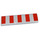 LEGO Grigio chiaro Piastrella 1 x 4 con 5 Rosso Strisce (48135 / 83710)