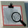 LEGO Light Gray Tile 2 x 2 with Fingerprint and Magnifying Glass with Groove (3068)