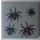 LEGO Light Gray Tile 2 x 2 with Four Spiders (Red, Black, Yellow, Green) Pattern with Groove (3068)