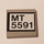 LEGO Light Gray Tile 2 x 2 with &#039;MT 5591&#039; Sticker with Groove (3068)