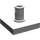 LEGO Lichtgrijs Tegel 2 x 2 met Verticaal Pin (2460 / 49153)