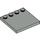 LEGO Light Gray Tile 4 x 4 with Studs on Edge (6179)