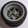 LEGO Light Gray Tire 68.8 x 36 ZR with Rim 56 X 34 with 3 Holes