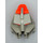LEGO Light Gray Toa Head with Transparent Neon Orange eyes/brain stalk