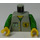 LEGO Jasny szary Town Tułów z Dollar Sign, Odznaka I Żółty guziki (973 / 73403)