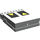 LEGO Light Gray Train 12V Remote Control 8 x 10 with Decoupler Pattern
