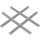 LEGO Ljusgrå Tåg Track 4.5V Crossing Slotted