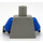 LEGO Lichtgrijs UFO Droid Torso met Blauw Armen (973 / 73403)