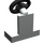LEGO Lichtgrijs Voertuig Console met Zwart Stuur (3829 / 73081)