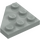 LEGO Light Gray Wedge Plate 3 x 3 Corner (2450)