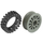 LEGO Light Gray Wheel Centre Spoked Small with Narrow Tire 24 x 7 with Ridges Inside