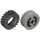 LEGO Grigio chiaro Wheel Hub 8 x 17.5 with Axlehole with Tire 30 x 10.5 with Ridges Inside