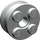 LEGO Light Gray Wheel Rim 10 x 17.4 with 4 Studs and Technic Peghole (6248)